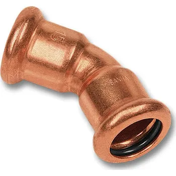 Vodovodní potrubí CU Oblouk 6041, 42/45°, press voda, FxF