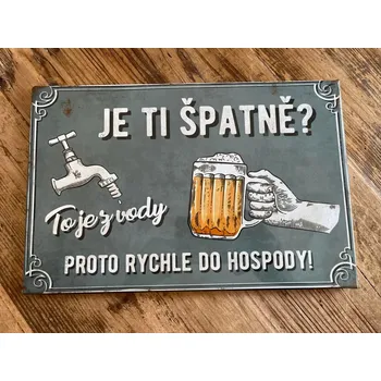 Plechová cedule Plechová cedule Hospoda 28,5x18,5cm