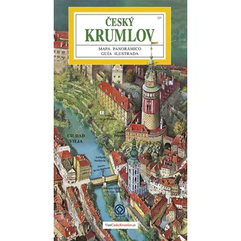 Český Krumlov - město / panoramatická mapa španělsky