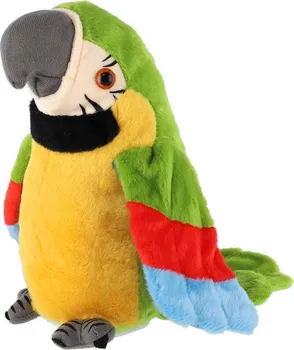 Plyšová hračka Teddies Papoušek opakující věty 20 cm