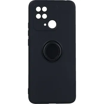 Pouzdro na mobilní telefon Kryt RING Xiaomi Redmi 10C černý (obal neboli pouzdro na Xiaomi Redmi 10C)