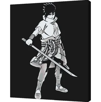 Malování podle čísel - Sasuke Uchiha Velikost: 30x40cm, Rámování: Pouze srolované plátno