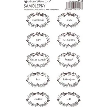 Papír Samolepka na kořenky - KOŘENÍ - 5. HNĚDÁ