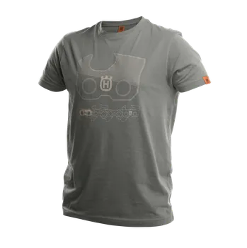 Pánské tričko Husqvarna Triko X-Cut s krátkým rukávem, unisex, šedé vel. S