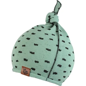 Kojenecká čepice zelená kojenecká čepička s potiskem