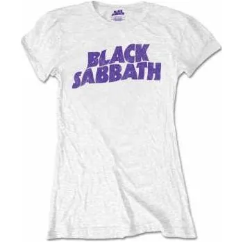 Pánské tričko Merch Black Sabbath: Dámské Tričko Wavy Logo Black Sabbath Vintage XL