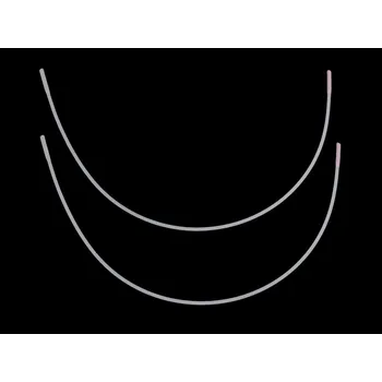 Kostice kovové ploché, barva 48 bílá