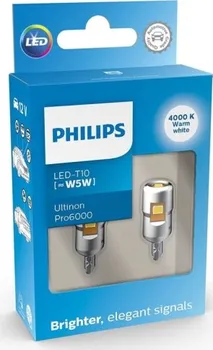 Autožárovka Philips Ultinon Pro6000 SI 11961WU60X2 W5W 12V 0,9W