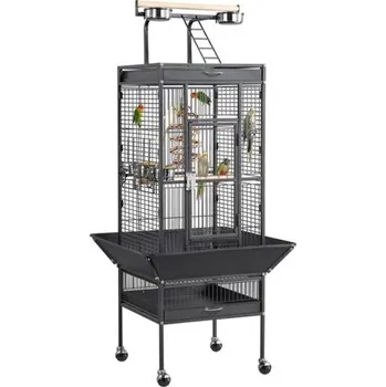 Kovová voliéra 172x80x76cm černá
