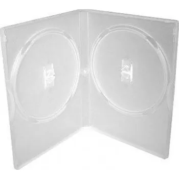Plastový DVD box pro 2 DVD - 14mm, průhledný