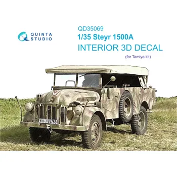 Plastikový model Quinta studio 1/35 Steyr 1500A 3D-Printed&col. Interior (TAM)