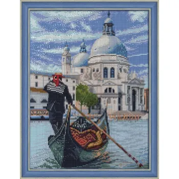 Diamantové malování Diamantové malování 40x30cm BENÁTSKÁ GONDOLA
