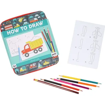 kreativní sada Jak nakreslit vozidla