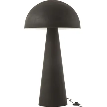Lampička Černá kovová stojací lampa J-line Mushro 97,5 cm