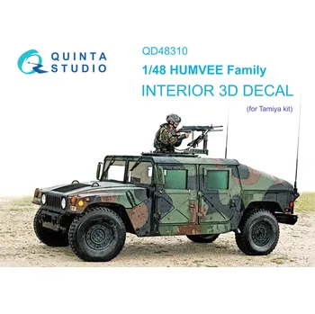 Plastikový model Quinta studio 1/48 HUMVEE family 3D-Printed&col. Interior (TAM)