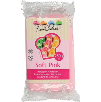 Jedlá dekorace na dort FunCakes Marcipán Soft Pink 250 g