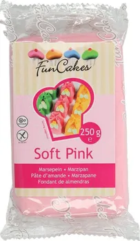 Jedlá dekorace na dort FunCakes Marcipán Soft Pink 250 g