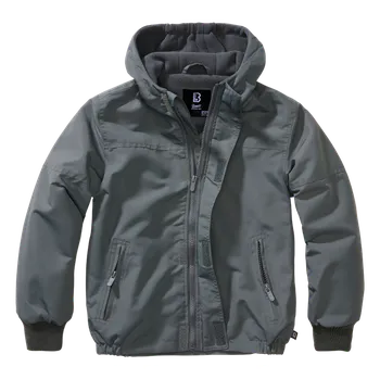Pánské oblečení Bunda dětská Kids Frontzip Windbreaker antracitová 134/140