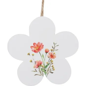Samolepící dekorace ANDĚL Kytička s květinovým vzorem na zavěšení 10 cm
