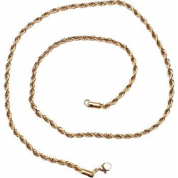 Náhrdelník Náhrdelník Rope styl nerezová ocel v barvě zlata 60 cm cca 60 cm