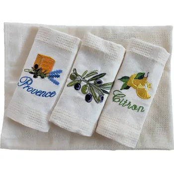 Utěrka Top textil Set bavlněných utěrek Oliva