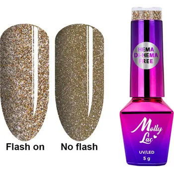 Lak na nehty Molly Lac UV/LED Lak na nehty Třpyt č.611 5 g
