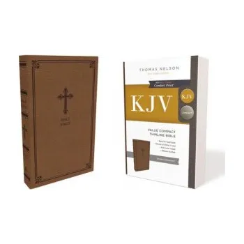 KJV, Value Thinline Bible, Compact, Leathersoft, Brown, Red Letter, Comfort Print – Thomas Nelson (EN)