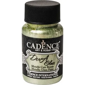 Speciální výtvarná barva Metalická barva na sklo Dora Glass mentolová menthol 50 ml -