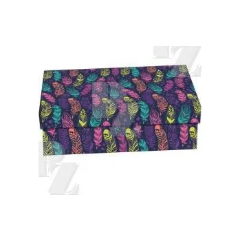 Školní krabice do lavice 33 x 22,5 x 8cm Peříčka, Stil