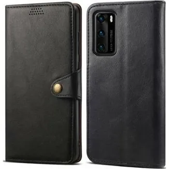 Pouzdro na mobilní telefon XIAOMI Lenuo Leather flipové pouzdro pro Huawei P40, černá