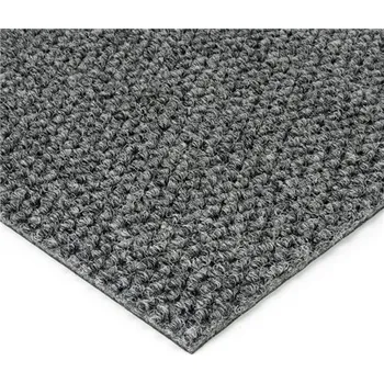Rohožka Šedá kobercová zátěžová čistící zóna FLOMA Fiona - D 200cm, Š 200cm a V 1,1cm 83332331