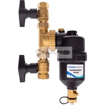 Ochranný vodní filtr ThermoControl Filtr mechanický s magnetem TC MF34, 3/4" včetně kulových kohoutů, TC MF34