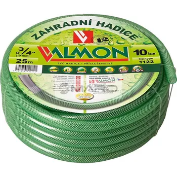 Zahradní hadice Valmon Hadice PVC zahradní 1122, zelená/průhledná 3/8" (svitek 25 m), 111221025