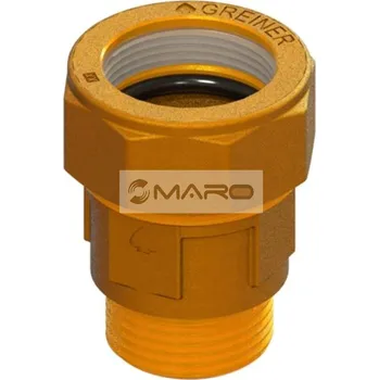 Instalatérský materiál Greiner Spojka svěrná mosazná s vnějším závitem na ocelové trubky 3/4", 3443.23.00.075