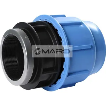 rozdělovač topení SAB Spojka svěrná plastová s vnitřním závitem na PE trubky 25 mm x 1/2", B10002500BA