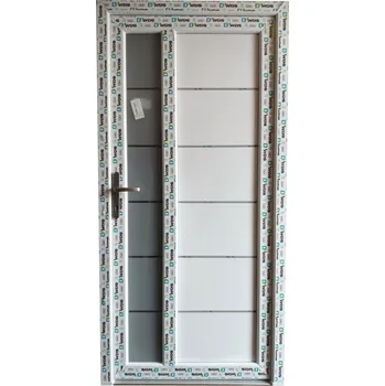 Vchodové dveře SOFT vchodové plastové dveře SARAH, bílá, 88x200 cm (jednokřídlé plastové dveře 88x200 cm)