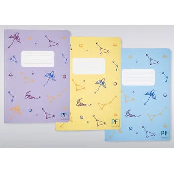 Sešit Sešit Hvězdná obloha A5, mix3 barev, 1ks