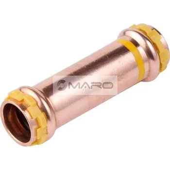 Instalatérský materiál KAN-therm Copper V Gas Nátrubek Cu lisovací přesuvný SPG5275V pro plyn 22 mm, 2254080002