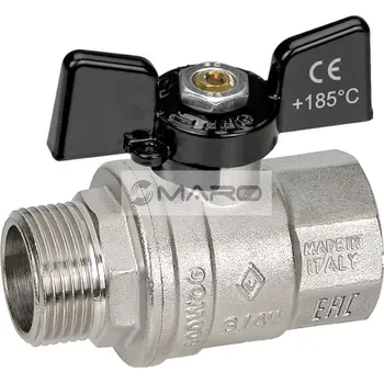 Vodovodní kohout Bugatti Kohout kulový Oregon 185°C s motýlem FM 3/4", PN40, 03070065