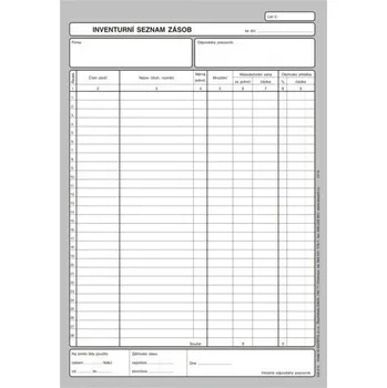 Tiskopis Asopol Inventurní seznam A4 20 listů