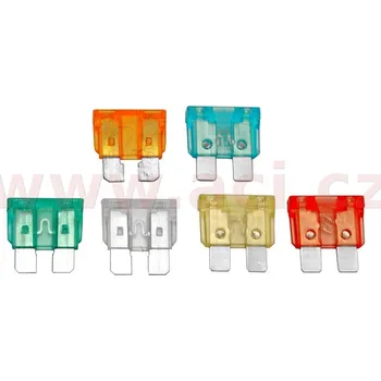 Autopojistky sada plochých pojistek 5-30 A (sada 100 ks)