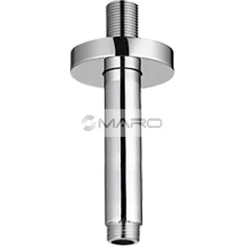 Tyč na sprchový závěs MARO City London Rameno stropní kulaté pro hlavovou sprchu 1/2" x 165 mm, chrom, RAMSTRK030