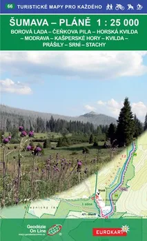 Turistické mapy pro každého 66: Šumava Pláně 1:25 000 - Geodézie On Line (2020)