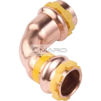 rozdělovač topení KAN-therm Copper V Gas Koleno Cu lisovací 90° SPG5002V pro plyn A/A 42 mm, 2254302005