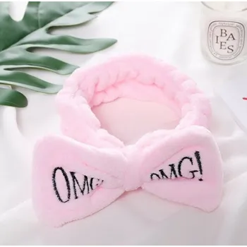 Čelenka Kosmetická čelenka s mašlí - fialová