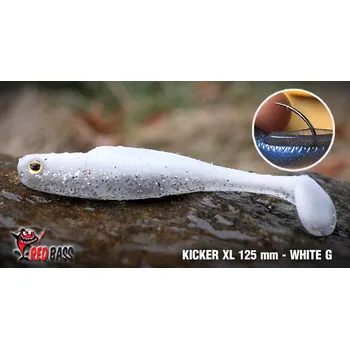 Umělá nástraha Ripper REDBASS KICKER XL - 125 mm - WHITE G