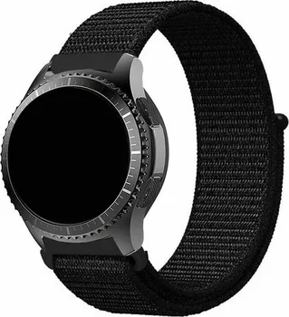 Příslušenství k chytrým hodinkám ESES nylonový řemínek pro Samsung Galaxy Watch 46 mm/Samsung Gear S3 černý