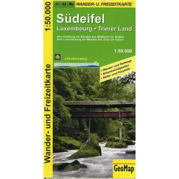 Südeifel, Luxembourg, Trierer Land 1:50.000 Wander- und Freizeitkarte