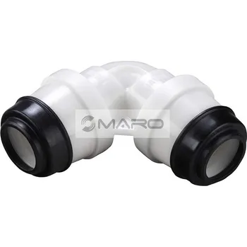 Instalatérský materiál Hawle Koleno násuvné 90° ISO 6420, POM, pro rozvody vody 32 x 32 mm, 642003203216