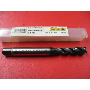 Závitořezný nástroj Strojní krátký závitník se šroubovitými drážkami M10 6HX HSSE-PM/E2051302/ CSN 223044